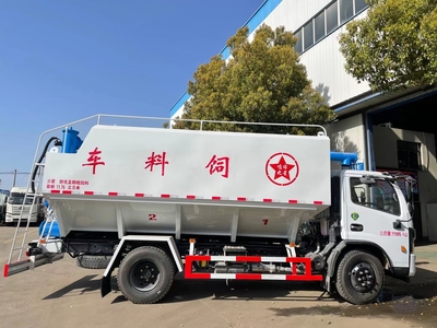 湖北隨州程力專汽國六東風福瑞卡12方散裝飼料車 專業定制，工廠直銷